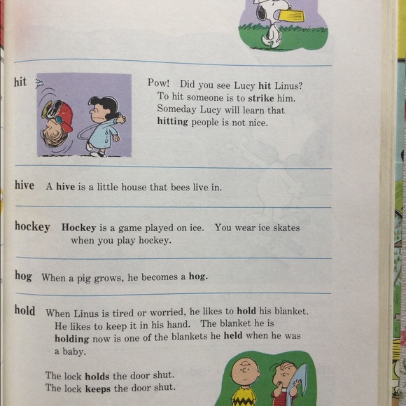 Vintage Charlie Brown DICTIONARY Picture Book π VERY RARE - Picture 10 of 16